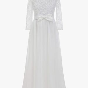 Elegant White Lace Dress